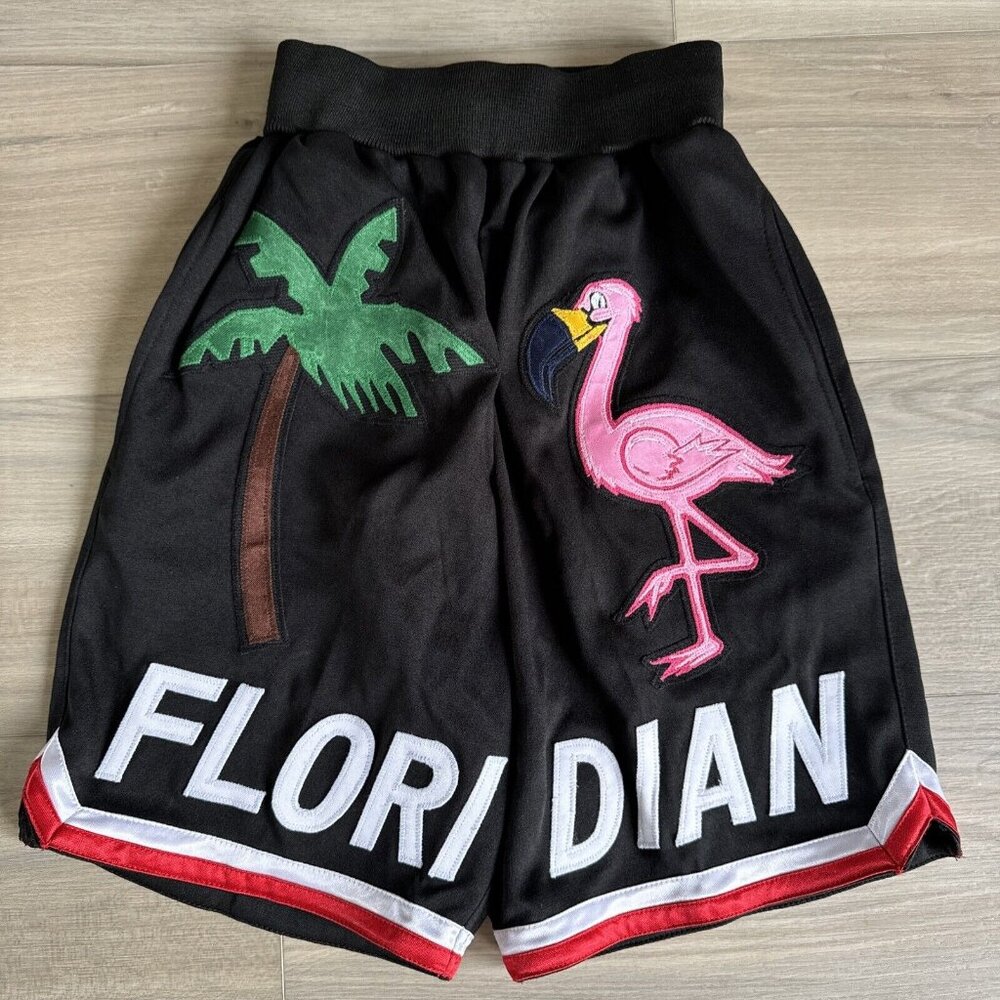 RETRO Mperial Sportswear‎ Floridian Black & Red YOUTH Basketball Shorts Small